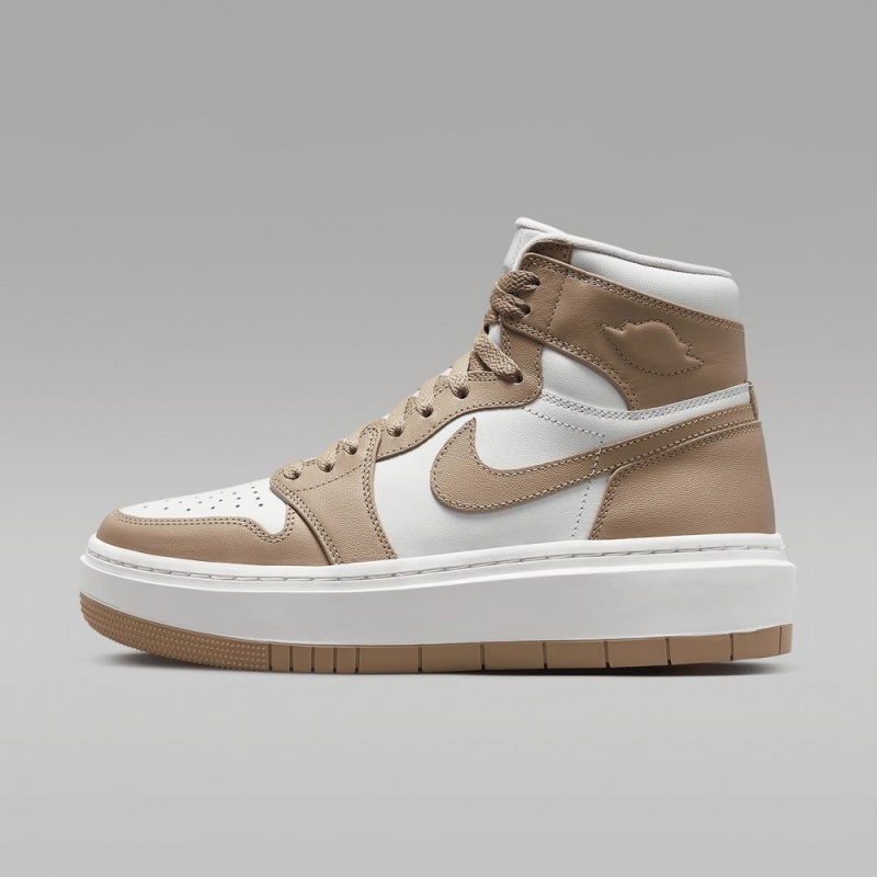Nike Air Jordan 1 Elevate High Miesten Kengät Khaki Valkoinen | 601KTZAVY