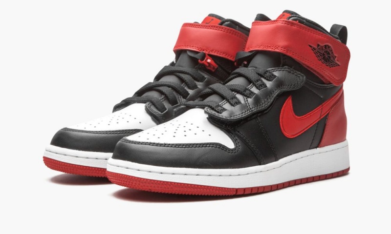 Nike Air Jordan 1 HI Flyease (GS) Lasten Kengät Mustat Punainen Valkoinen | 487DMFEKI