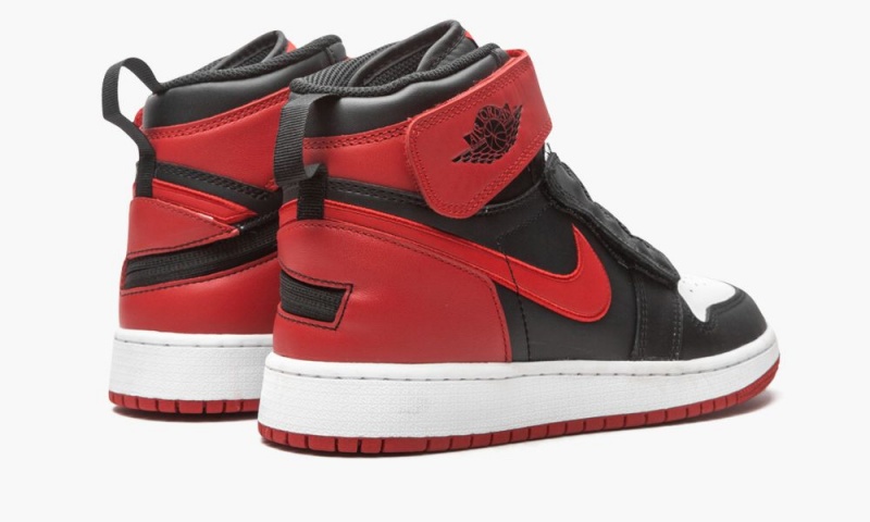 Nike Air Jordan 1 HI Flyease (GS) Lasten Kengät Mustat Punainen Valkoinen | 487DMFEKI
