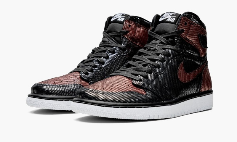 Nike Air Jordan 1 HI OG 'Fearless' Naisten Kengät Mustat Pinkki Kultaiset | 067PKTRWX