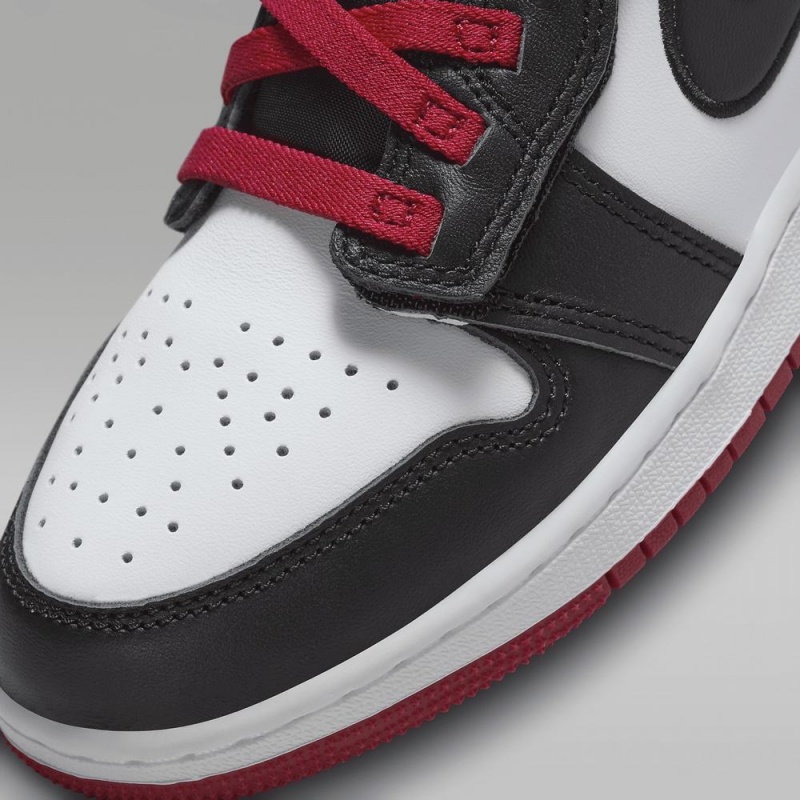 Nike Air Jordan 1 Hi FlyEase Lasten Kengät Valkoinen Punainen Mustat | 149PIZSNQ