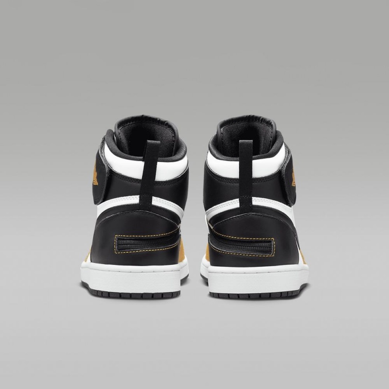Nike Air Jordan 1 Hi FlyEase Miesten Kengät Valkoinen Mustat Keltainen | 870EHDXCA