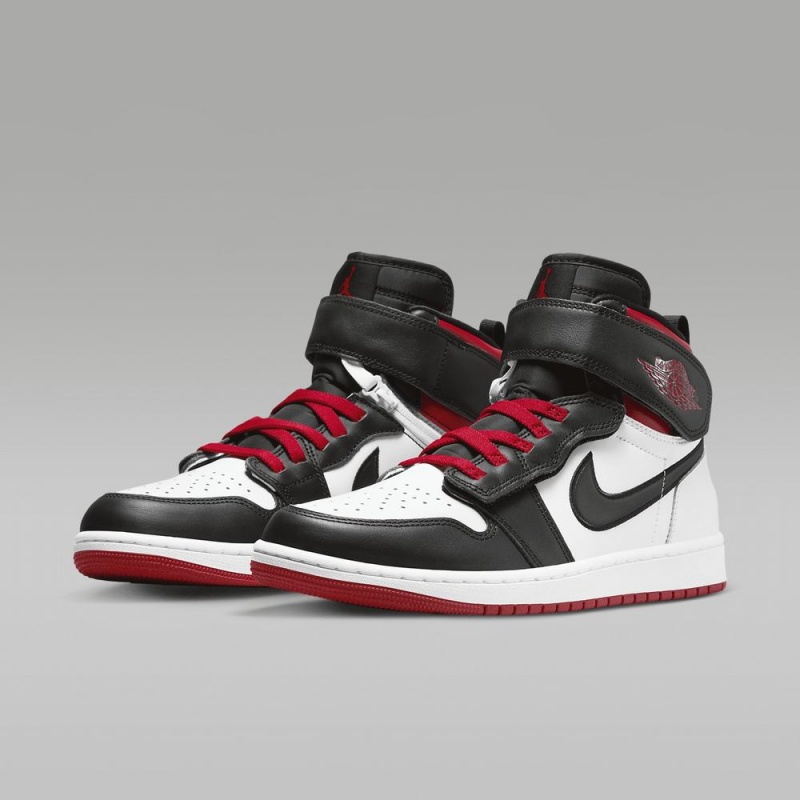 Nike Air Jordan 1 Hi FlyEase Miesten Kengät Punainen Valkoinen Mustat | 158NEJTVW