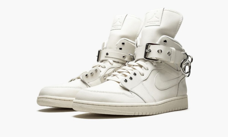 Nike Air Jordan 1 High 'COMME des Garçons - White' Miesten Kengät Valkoinen | 760LEICUH
