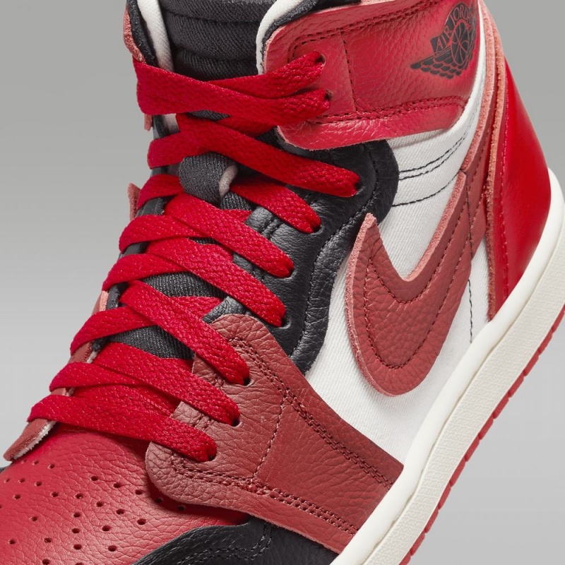 Nike Air Jordan 1 High Method of Make Naisten Kengät Punainen Mustat | 781ZGUMQC