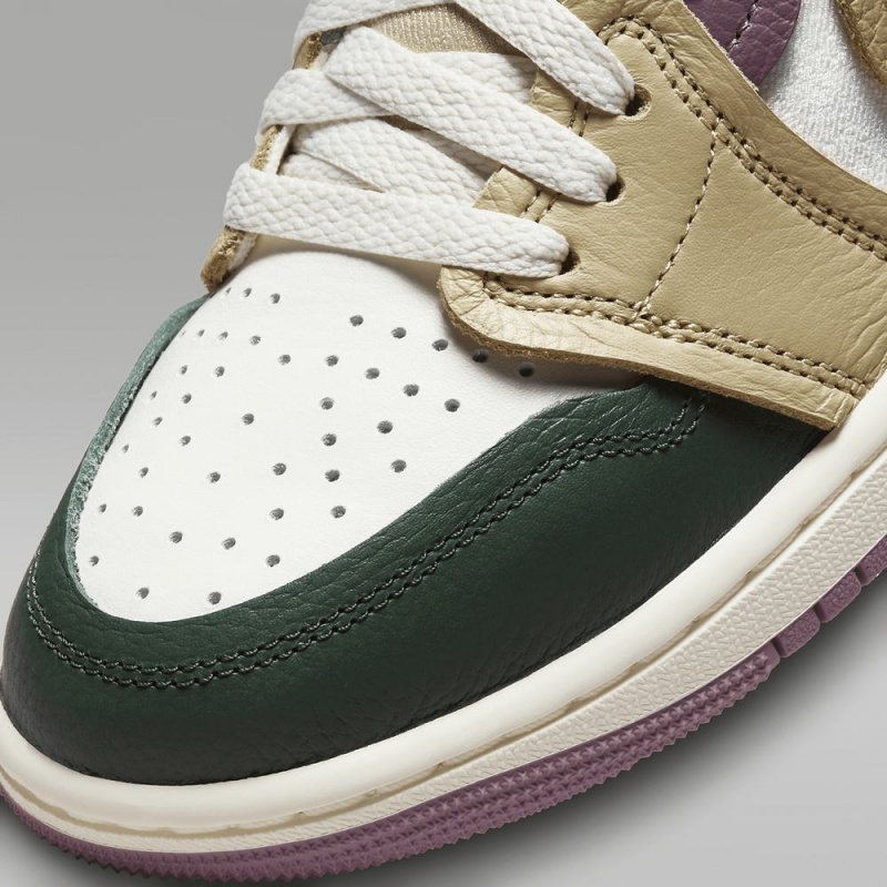 Nike Air Jordan 1 High Method of Make Naisten Kengät Khaki Mustat Valkoinen Violetit | 314WROMJP