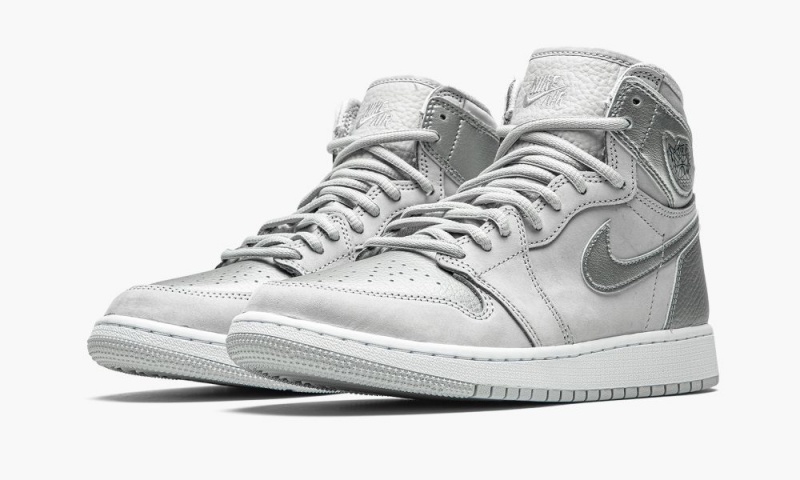 Nike Air Jordan 1 High OG GS 'Co.JP - Metallic Silver' Lasten Kengät Harmaat Metal Hopea | 347AWLFCT