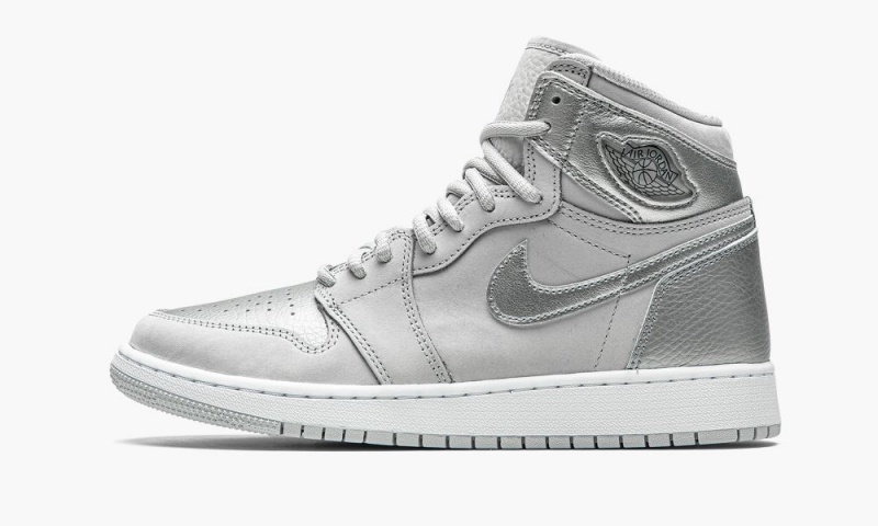 Nike Air Jordan 1 High OG GS \'Co.JP - Metallic Silver\' Lasten Kengät Harmaat Metal Hopea | 347AWLFCT