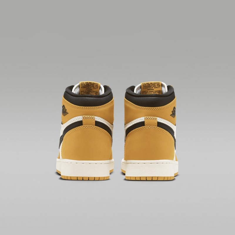 Nike Air Jordan 1 High OG Lasten Kengät Keltainen Valkoinen | 894PNHISF