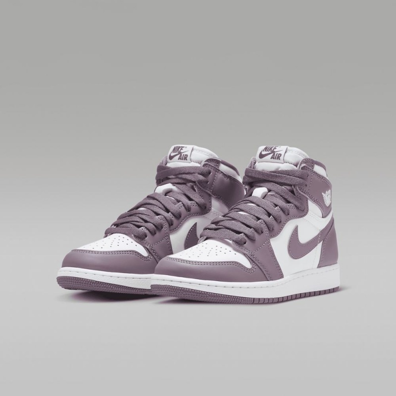 Nike Air Jordan 1 High OG Lasten Kengät Valkoinen Sininen Violetit | 897UQJFDW