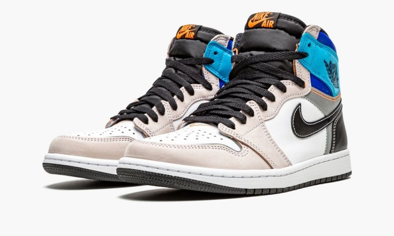 Nike Air Jordan 1 High OG 'Prototype' Miesten Kengät Valkoinen Monivärinen Oranssi | 715FRCBVO