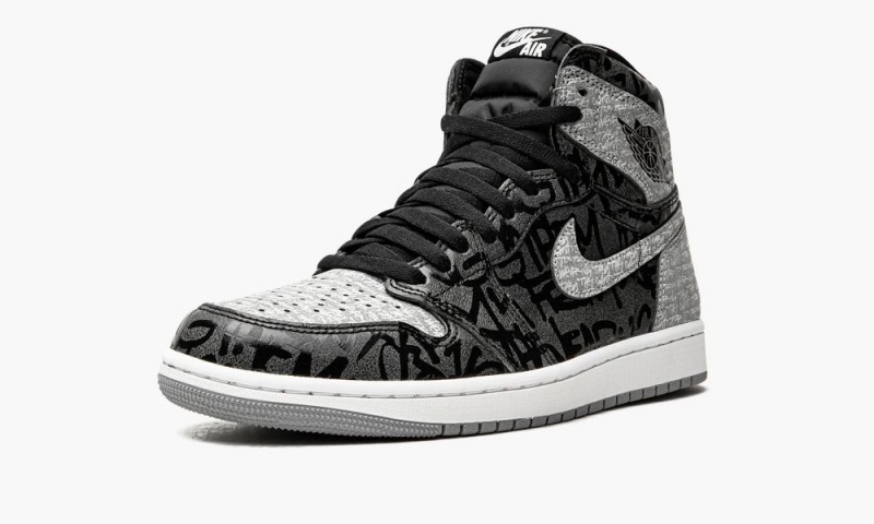Nike Air Jordan 1 High OG 'Rebellionaire' Miesten Kengät Mustat Valkoinen Harmaat | 329EFDPHS