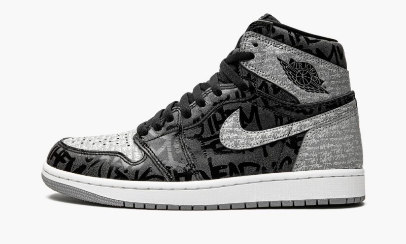 Nike Air Jordan 1 High OG \'Rebellionaire\' Miesten Kengät Mustat Valkoinen Harmaat | 329EFDPHS