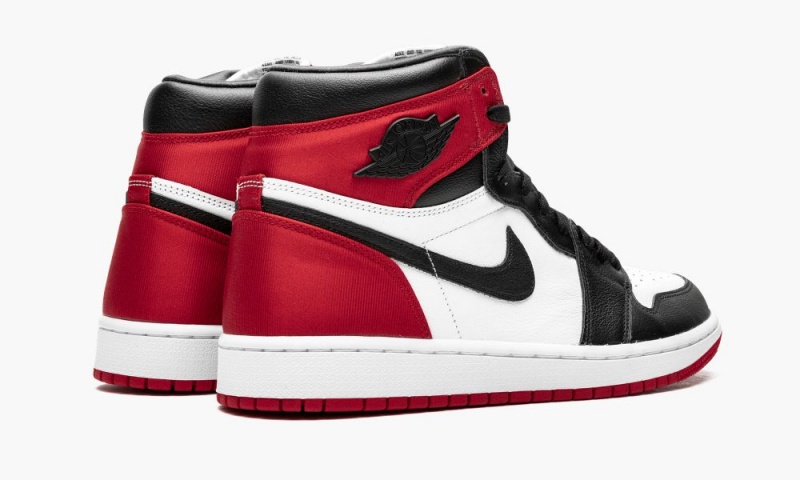 Nike Air Jordan 1 High OG 'Satin Black Varvas' Naisten Kengät Mustat Valkoinen Punainen | 036DIWURZ