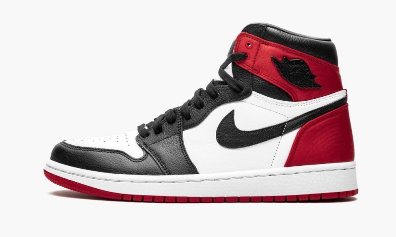 Nike Air Jordan 1 High OG \'Satin Black Varvas\' Naisten Kengät Mustat Valkoinen Punainen | 036DIWURZ
