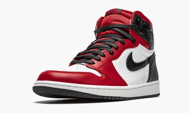 Nike Air Jordan 1 High Retro 'Satin Snake' Naisten Kengät Punainen Mustat | 157FJKARS