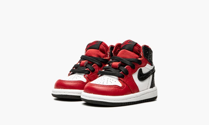 Nike Air Jordan 1 High Retro TD 'Satin Snake' Lasten Kengät Punainen Valkoinen Mustat | 563SVCUHQ