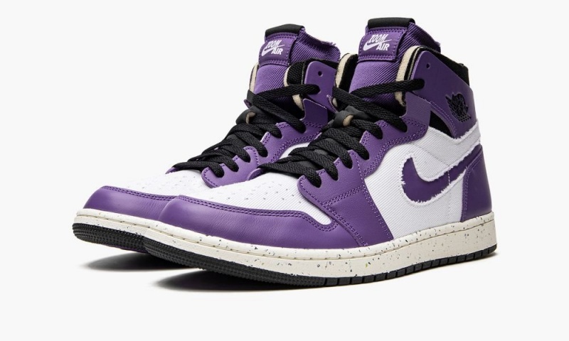 Nike Air Jordan 1 High Zoom Air CMFT 'Crater Purple' Miesten Kengät Valkoinen Violetit Mustat | 461LJDPSK