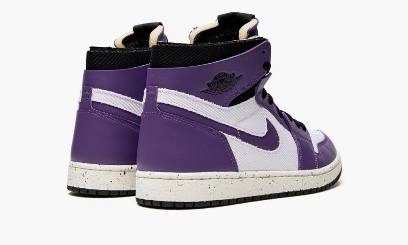 Nike Air Jordan 1 High Zoom Air CMFT 'Crater Purple' Miesten Kengät Valkoinen Violetit Mustat | 461LJDPSK