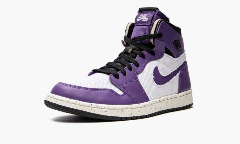 Nike Air Jordan 1 High Zoom Air CMFT 'Crater Purple' Miesten Kengät Valkoinen Violetit Mustat | 461LJDPSK