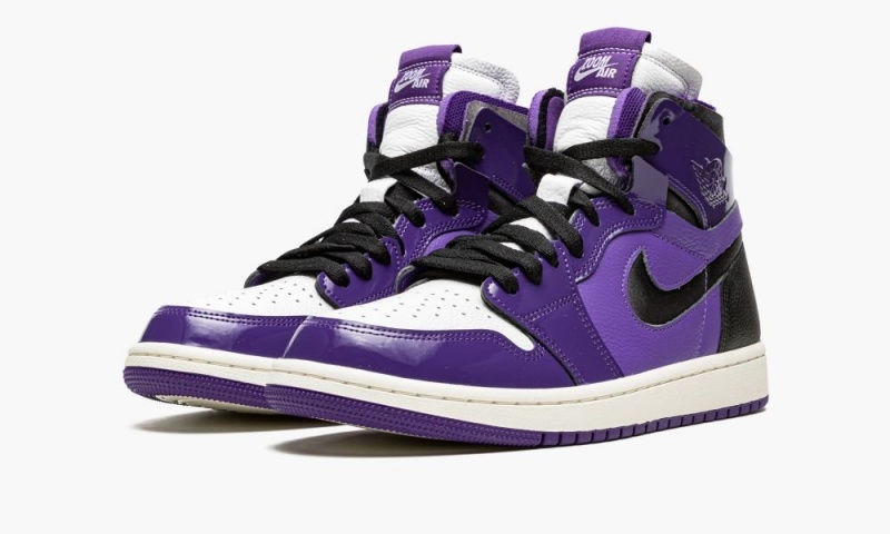 Nike Air Jordan 1 High Zoom CMFT 'Purple Kiiltonahka' Naisten Kengät Violetit Mustat | 347LJCMSQ