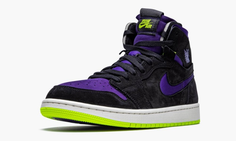 Nike Air Jordan 1 High Zoom 'Lemon Venom' Naisten Kengät Mustat Violetit Sitruuna | 315VJHDAT