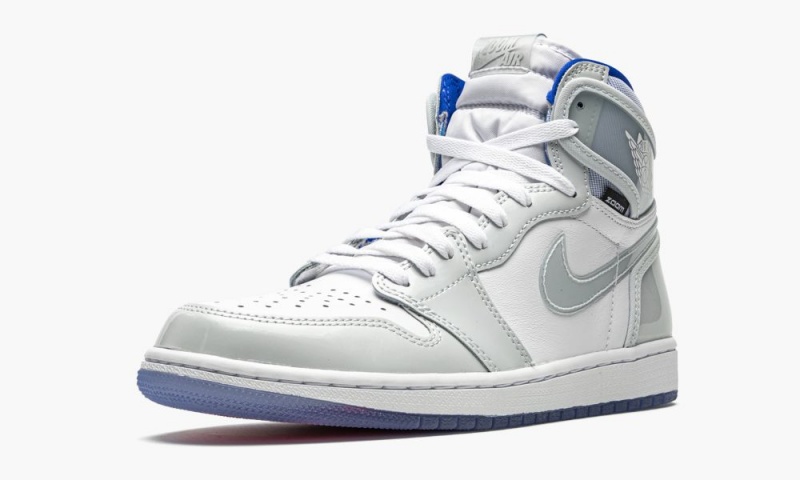 Nike Air Jordan 1 High Zoom 'Racer Blue' Miesten Kengät Valkoinen Sininen | 547LSRWTJ
