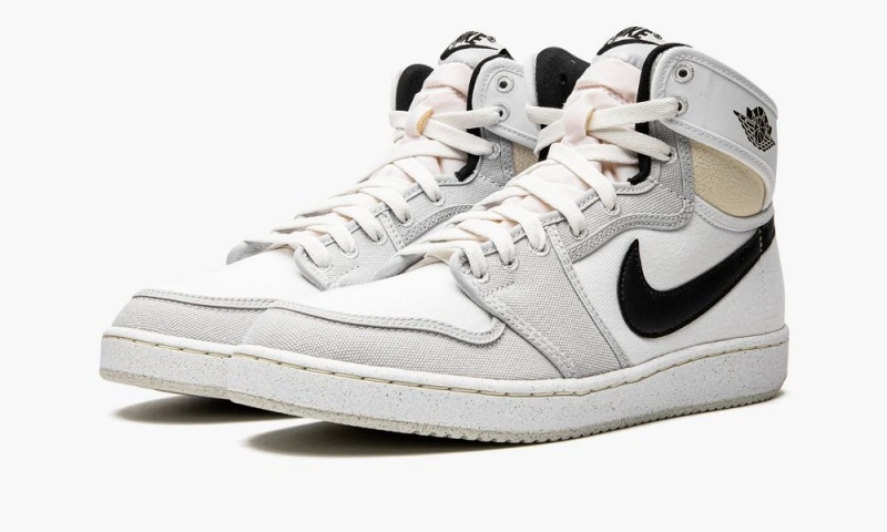 Nike Air Jordan 1 KO 'Greyscale' Miesten Kengät Valkoinen Vaaleanharmaat Mustat | 263KAZJLB