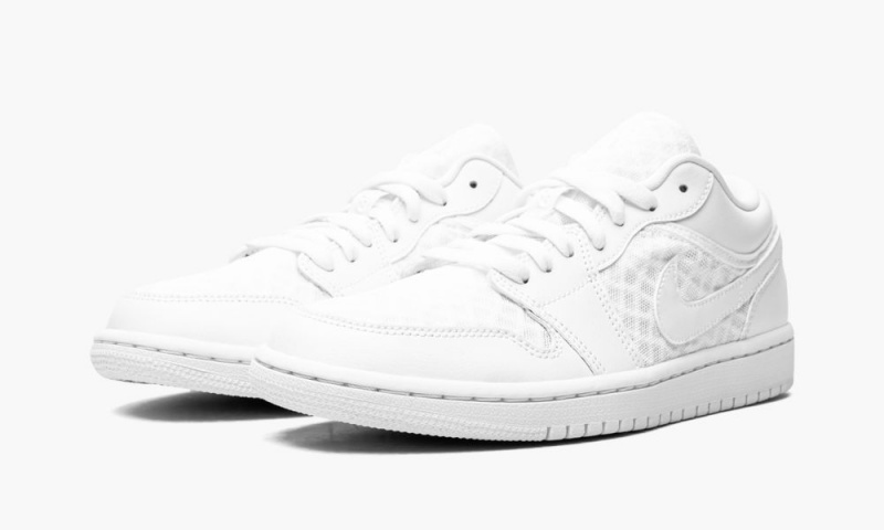 Nike Air Jordan 1 LOW BREATHE 'Triple White' Naisten Kengät Valkoinen | 546THDYKX