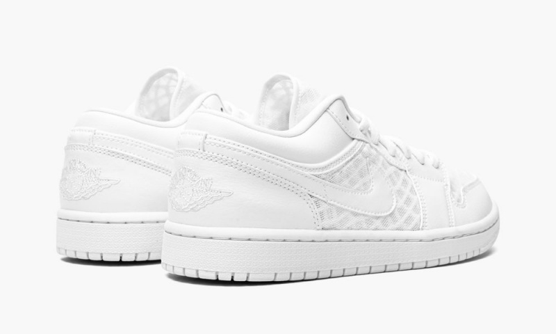 Nike Air Jordan 1 LOW BREATHE 'Triple White' Naisten Kengät Valkoinen | 546THDYKX