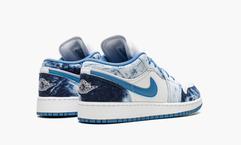 Nike Air Jordan 1 LOW (GS) 'Acid Wash Denim' Lasten Kengät Valkoinen Sininen | 478UCKZOQ