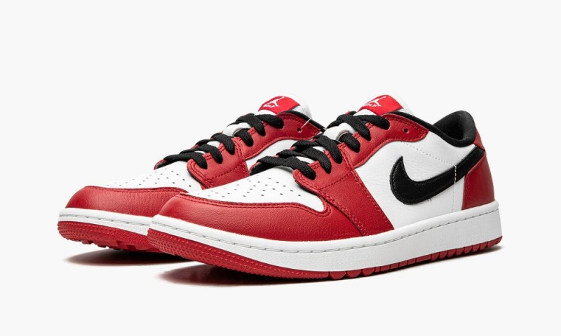 Nike Air Jordan 1 LOW G 'Chicago Jordan 1 Low Golf' Miesten Kengät Punainen Mustat Valkoinen | 465GBKMRN