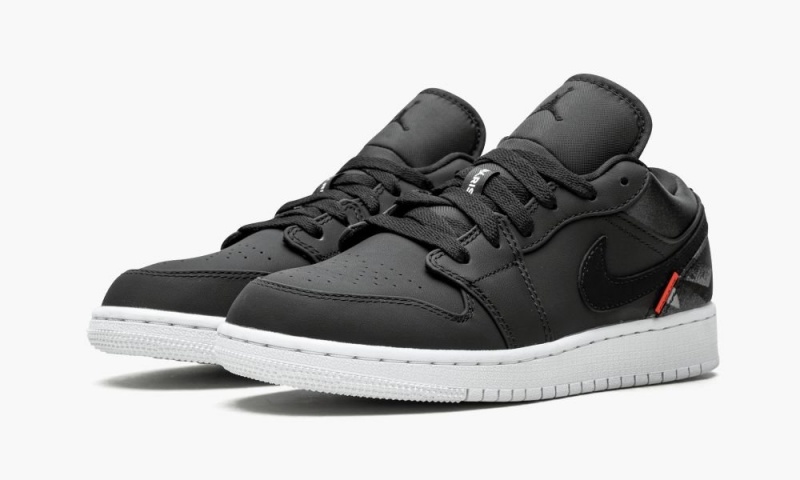 Nike Air Jordan 1 Low BG 'PSG - Paris Saint Germain' Lasten Kengät Mustat Punainen | 468MQLUTE