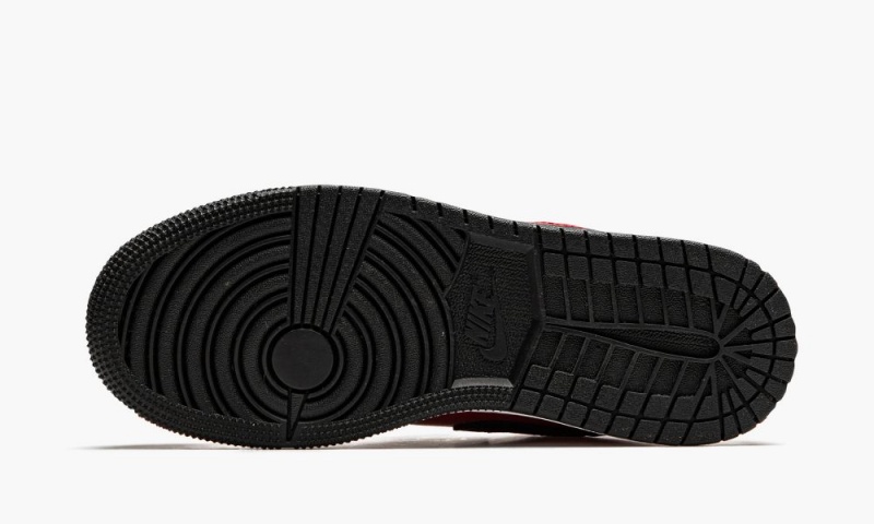 Nike Air Jordan 1 Low 'Black Pebbled' Lasten Kengät Punainen Mustat Valkoinen | 984QYRCEO