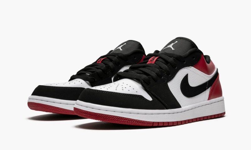 Nike Air Jordan 1 Low 'Black Varvas' Miesten Kengät Valkoinen Mustat | 657SLUYVM