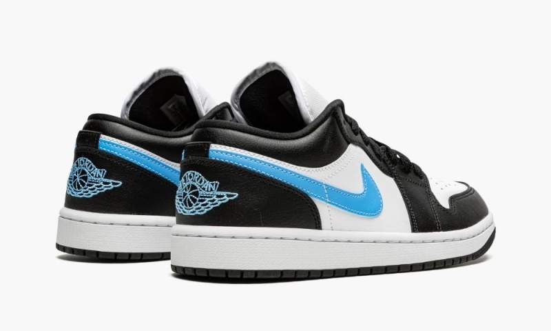 Nike Air Jordan 1 Low 'Black / University Blue' Naisten Kengät Mustat Sininen Valkoinen | 729NGXAKH