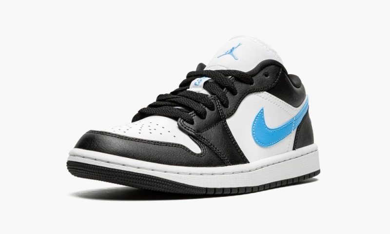 Nike Air Jordan 1 Low 'Black / University Blue' Naisten Kengät Mustat Sininen Valkoinen | 729NGXAKH