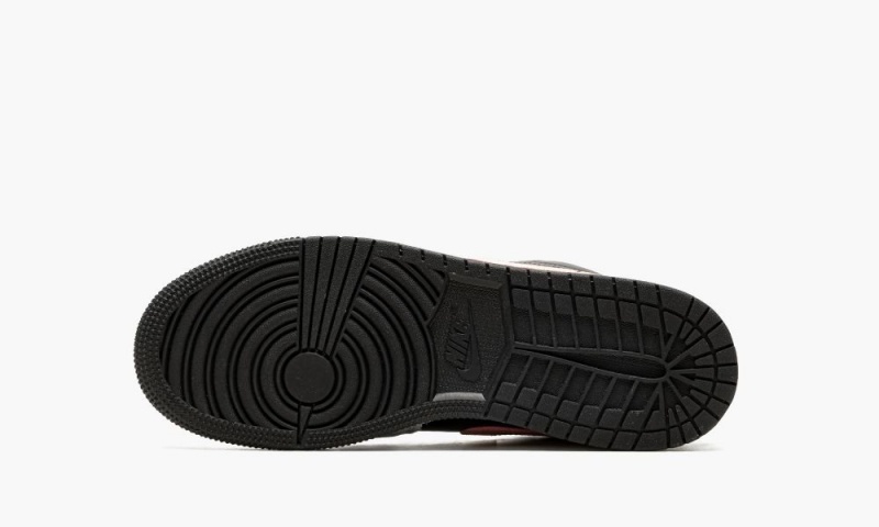 Nike Air Jordan 1 Low 'Black grey pink' Lasten Kengät Mustat Koralli Harmaat | 549BUNLXP