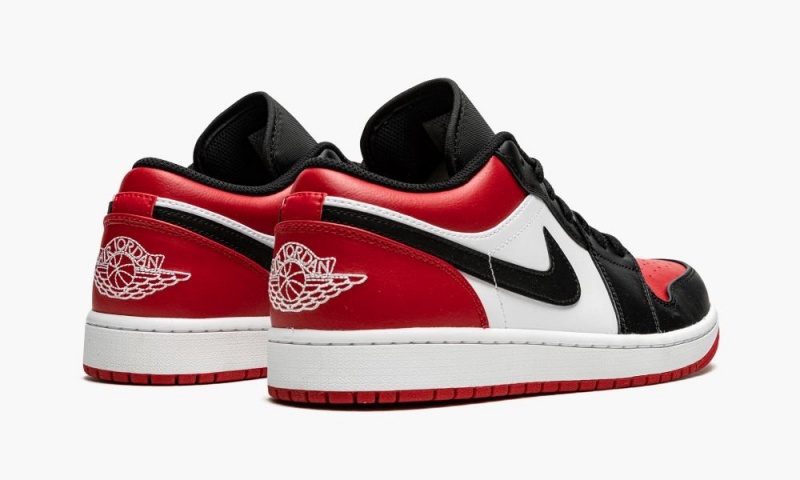 Nike Air Jordan 1 Low 'Bred Varvas' Miesten Kengät Punainen Valkoinen Mustat | 387KDFPCT
