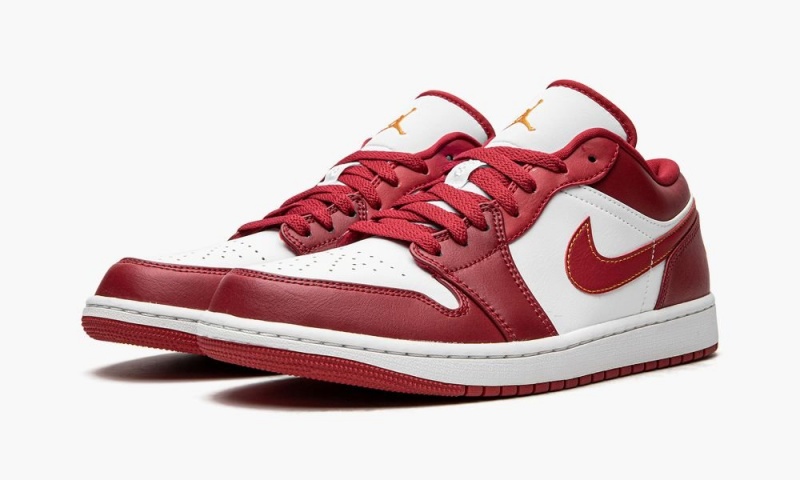 Nike Air Jordan 1 Low 'Cardinal Red' Miesten Kengät Punainen Syvä Keltainen Valkoinen | 869UJHVTP