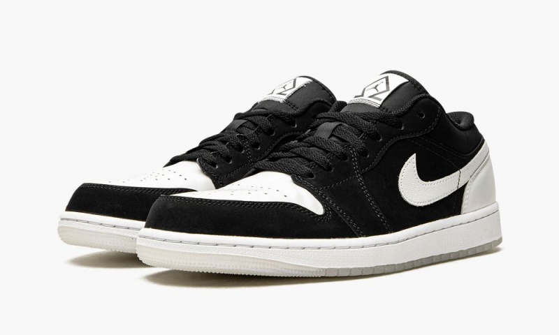 Nike Air Jordan 1 Low 'Diamond' Miesten Kengät Valkoinen Mustat | 460BKHITN
