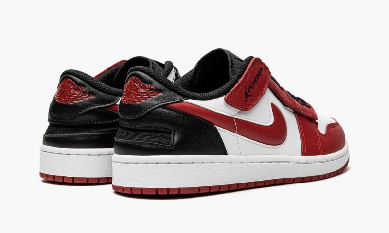 Nike Air Jordan 1 Low FlyEase Miesten Kengät Valkoinen Mustat Punainen | 206BHPJKX