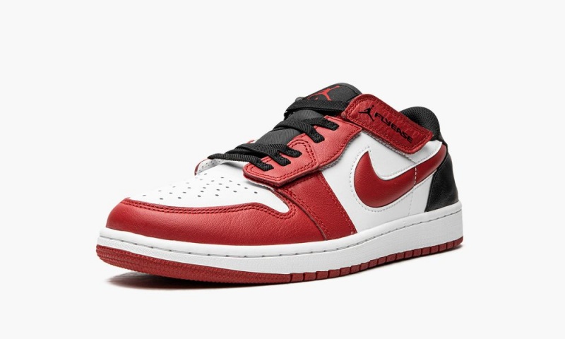 Nike Air Jordan 1 Low FlyEase Miesten Kengät Valkoinen Mustat Punainen | 206BHPJKX