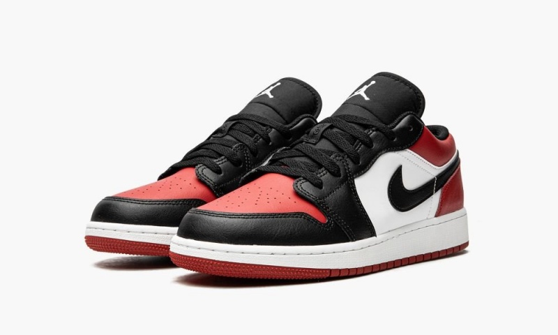 Nike Air Jordan 1 Low GS 'Bred Varvas' Lasten Kengät Punainen Valkoinen Mustat | 358GOIYWT