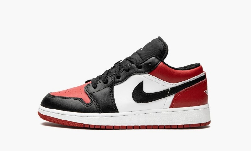 Nike Air Jordan 1 Low GS \'Bred Varvas\' Lasten Kengät Punainen Valkoinen Mustat | 358GOIYWT