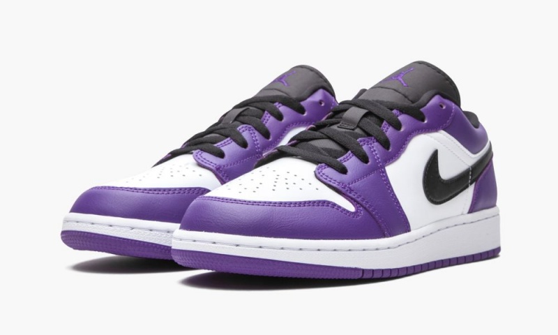 Nike Air Jordan 1 Low GS 'Court Purple' Lasten Kengät Violetit Mustat Valkoinen | 370GZEQPX