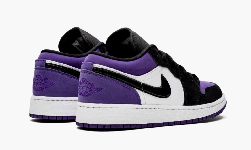 Nike Air Jordan 1 Low (GS) 'Court Purple' Lasten Kengät Valkoinen Mustat Violetit | 516XSPQTL