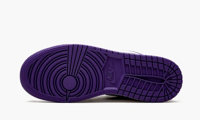 Nike Air Jordan 1 Low (GS) 'Court Purple' Lasten Kengät Valkoinen Mustat Violetit | 516XSPQTL