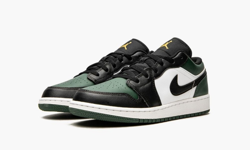 Nike Air Jordan 1 Low GS 'Green Varvas' Lasten Kengät Vihreä Valkoinen Mustat | 408JWYHTD