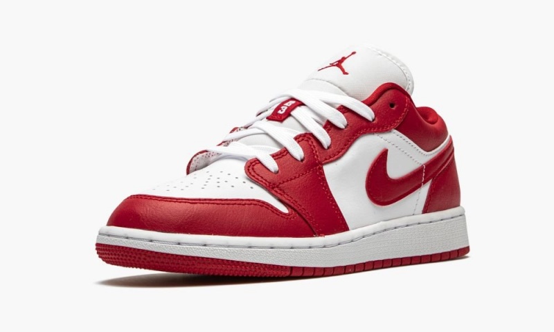 Nike Air Jordan 1 Low GS 'Gym Red/White' Lasten Kengät Punainen Punainen | 376FHJCAL